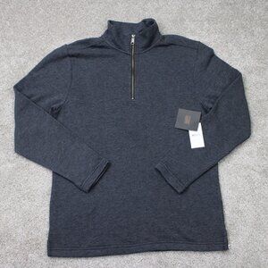 14th & Union Sweatshirt NWT Men Small Gray 1/4 Zip Cotton/Polyester L/S Pullover
